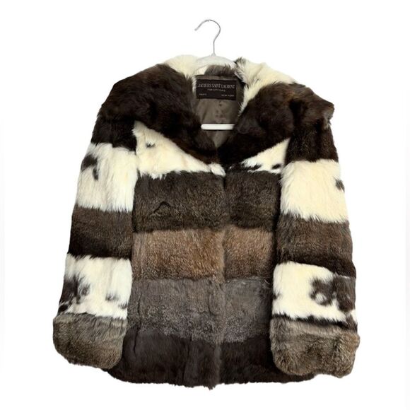 Vintage Jacques Saint Laurent Genuine Fur Coat * flaw - Picture 4 of 11